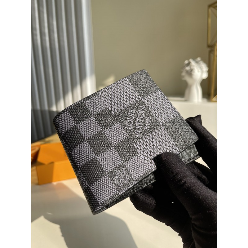 Fake Louis Vuitton N60434 Wallet Damier Graphite Canvas